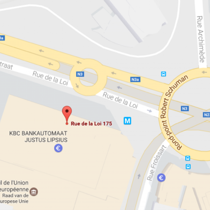 foto EMB-actie op 23 januari 2017 in Brussel